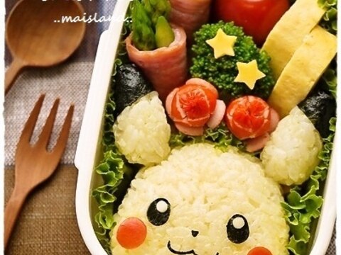 キャラ弁＊ポケモン・ピカチュウのおにぎり